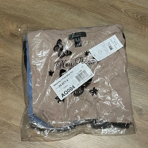 NWT 3-Pack New Look Maternity Ruched T-Shirts - Picture 4 of 5